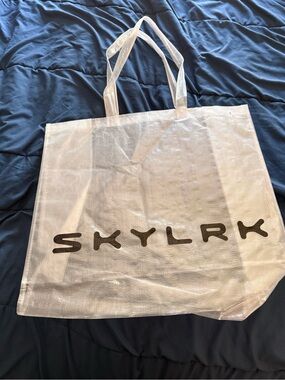 Skylrk plastic tote bag